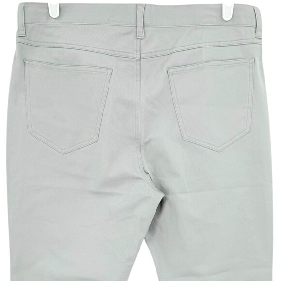 Thom Aaron Men's Stretch Slim Fit Light Gray Chino Pants Size 36x30 NWT - Picture 4 of 10